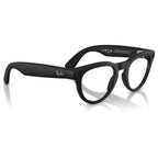 RayBan Meta Headliner Gen 2 Smart Glasses with Meta AI, Low Bridge Fit, 12MP Ultra-Wide Camera, 3K Ultra HD Video, 32GB Flash Storage, Open-Ear Audio, 50 Size, Matte Black