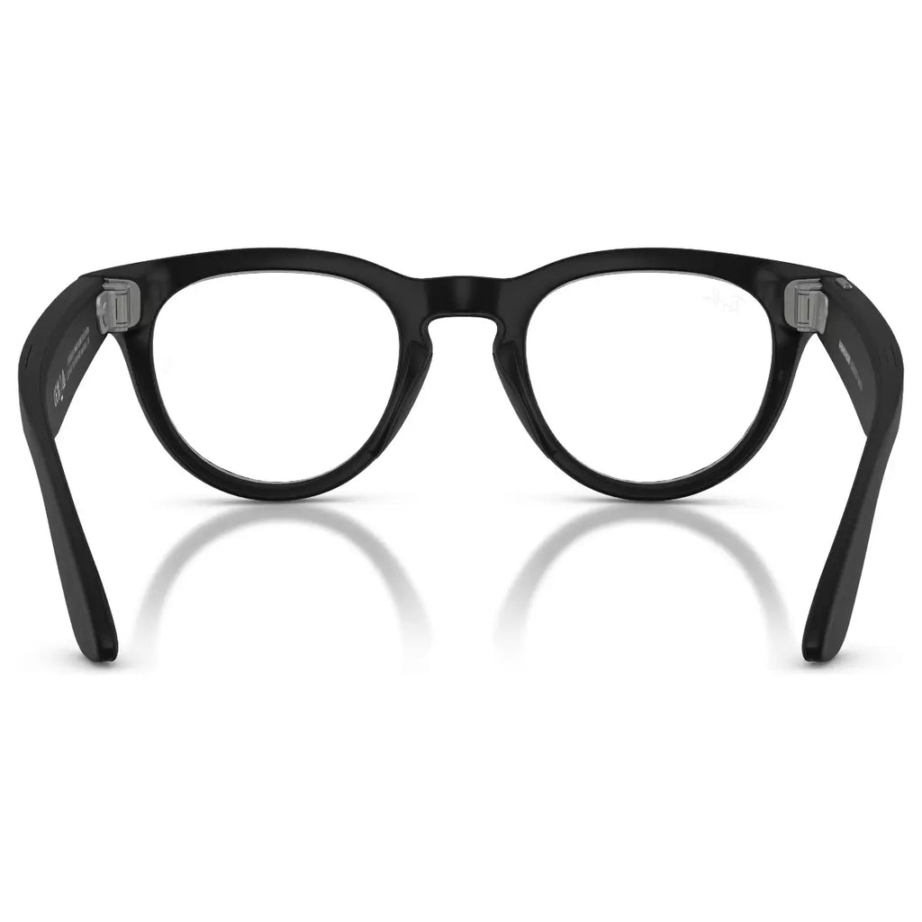 RayBan Meta Headliner Gen 2 Smart Glasses with Meta AI, Low Bridge Fit, 12MP Ultra-Wide Camera, 3K Ultra HD Video, 32GB Flash Storage, Open-Ear Audio, 50 Size, Matte Black