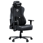 AndaSeat Novis Ultra XL Series Ergonomic Gaming Chair, 5cm Raised Lumbar, Memory Foam Lumbar, Adjustable Armrests, Premium PVC Leather, Elegant Black