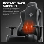 Anda Seat Novis Ultra Gaming Chair, Extra Large, Linen Fabric, 90-155 Degree Recline With 15 Degree Rocking, Grey, AD23-XL-01-G-F-G02