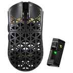 ATTACK SHARK R5 ULTRA Carbon Fiber Wireless Gaming Mouse, PixArt PAW3950MAX Sensor, Up to 42000 DPI, 8000Hz Wireless Polling Rate, BT and 2.4G Wireless and Wired, Black