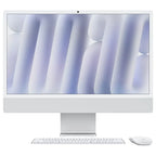 Apple 24" iMac With M4 Chip All-in-One Desktop, M4 10-Core CPU, 16GB Unified RAM, 512GB SSD, 24" 4480 x 2520 Retina Display, Blue, Silver MWUV3 MWV33