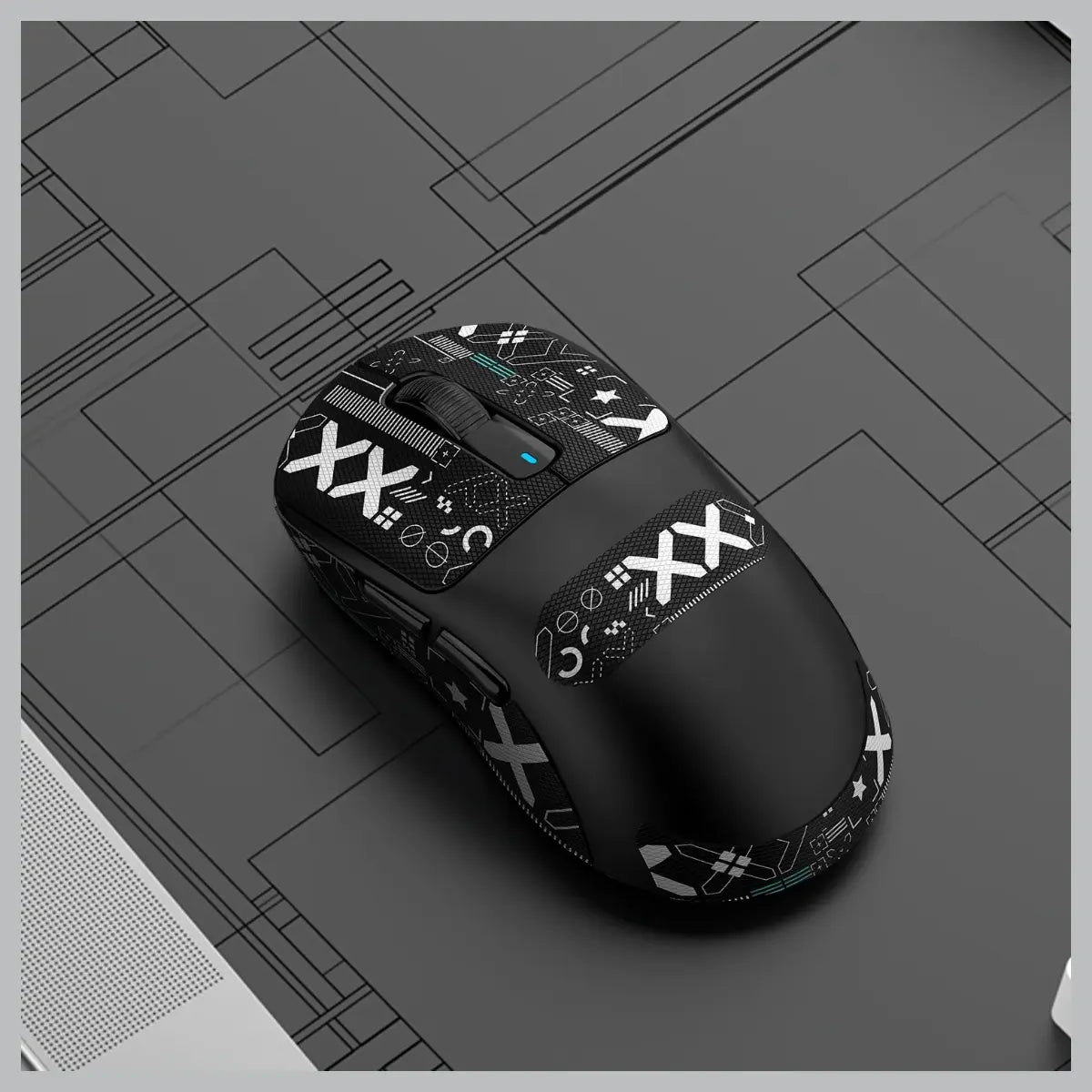ATTACK SHARK X3 PRO Gaming Mouse, 4K Wired and 8K Wireless, 59g Super Light, PixArt PAW3395 Sensor, BT and 2.4G Wireless and Wired, 6 Adjustable DPI up to 26000, 200 Hours Battery, White