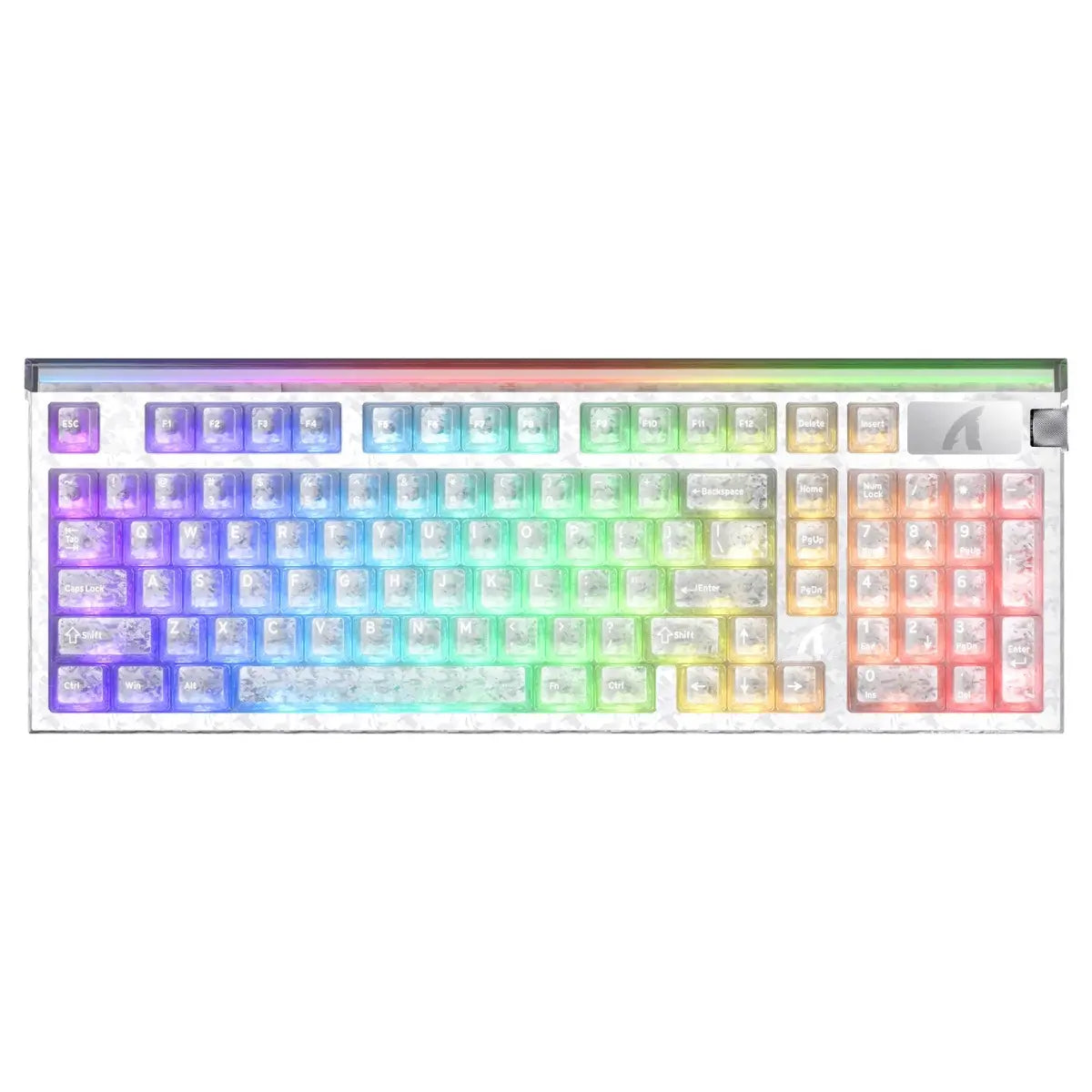 ATTACK SHARK R98 HE Carbon Fiber Rapid Trigger Keyboard, 98 Keys Wired 8000Hz, 0.08ms Ultra-Low Latency, 0.005mm RT Accuracy, Magnetic Switch, RGB Backlighting