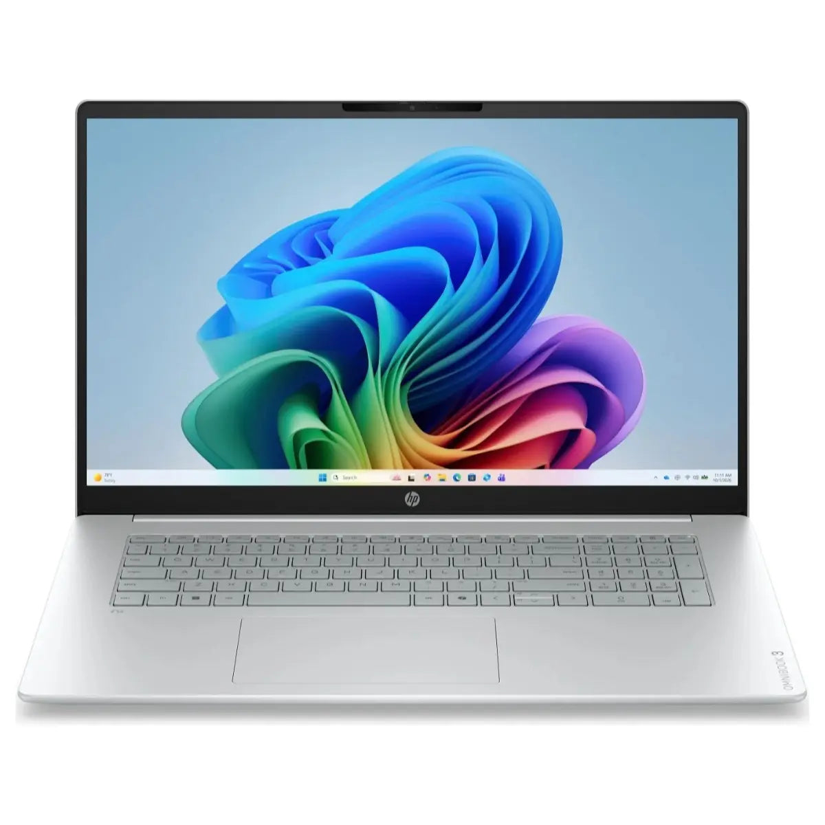 HP OmniBook 3 16-BY0205DX Laptop, AMD Ryzen 5 40, 16GB LPDDR5-5500 RAM, 256GB PCIe NVMe SSD, AMD Radeon 610M Graphics, 16" 2K 1920 x 1200 Display, Windows 11 Home, Glacier Silver and Canvas Gray