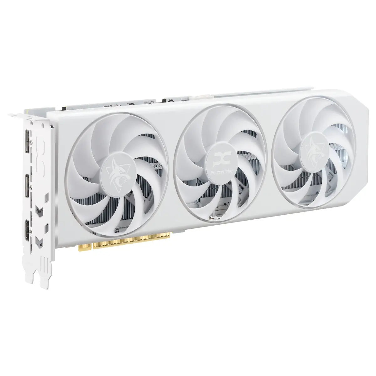 PowerColor Radeon RX 9060 XT Hellhound Graphics Card, 16GB 20000MHz GDDR6, Boost Clock 3311MHz, 2048 Stream Processors, PCIe 5.0, Spectral White