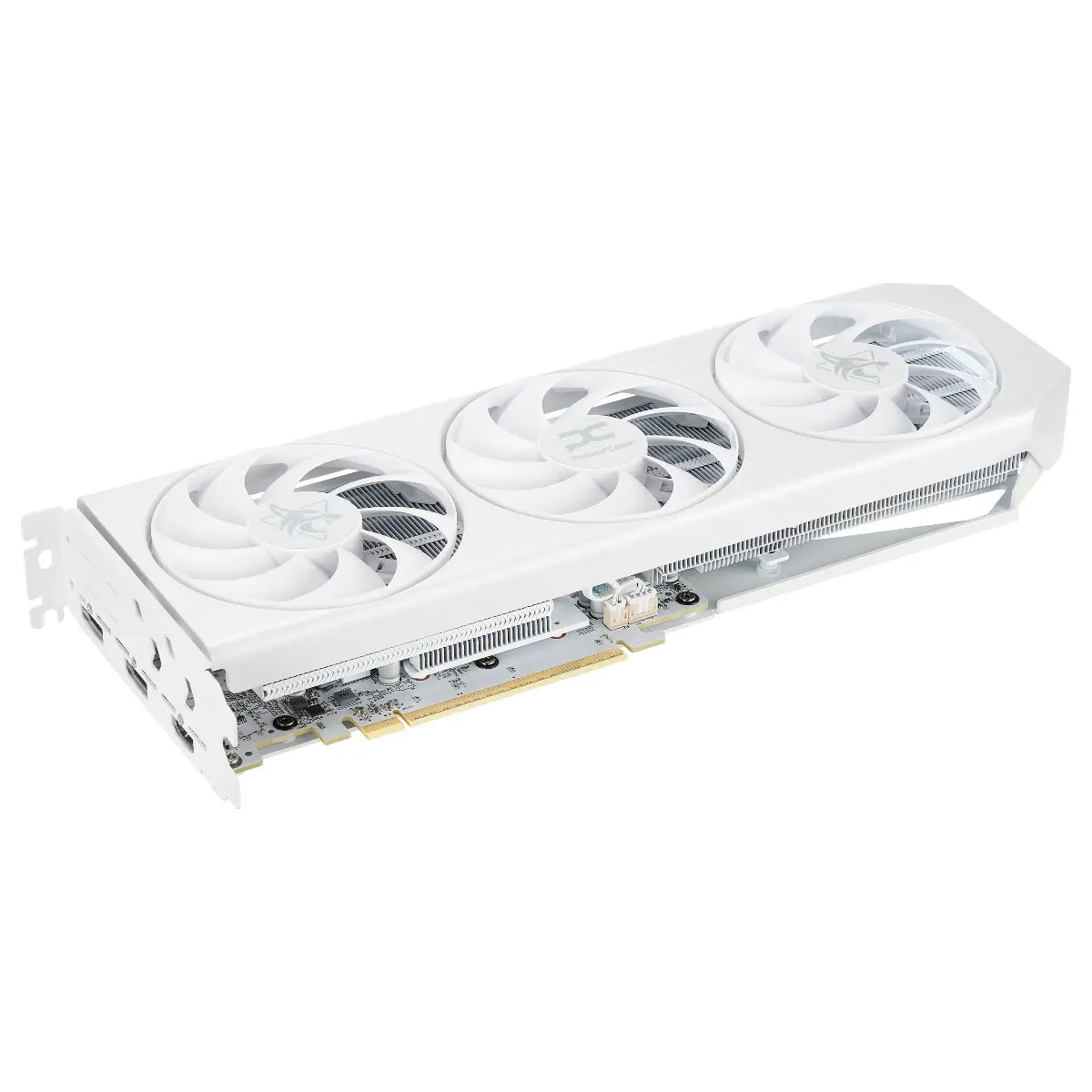 PowerColor Radeon RX 9060 XT Hellhound Graphics Card, 16GB 20000MHz GDDR6, Boost Clock 3311MHz, 2048 Stream Processors, PCIe 5.0, Spectral White