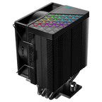 PCCOOLER R400 ARGB CPU Air Cooler, 180W TDP, 4x6mm Heat Pipes, 92mm ARGB PWM Fan 800-2200RPM, Intel LGA1851/1700 and AMD AM5/AM4, Black