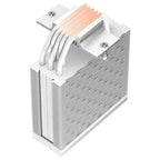 PCCOOLER RT500 Digital ARGB CPU Air Cooler, 245W TDP, 5x6mm Copper Heat Pipes, 120mm ARGB PWM Fan 500-2200RPM, Digital Temperature Display, 152mm Tower, White