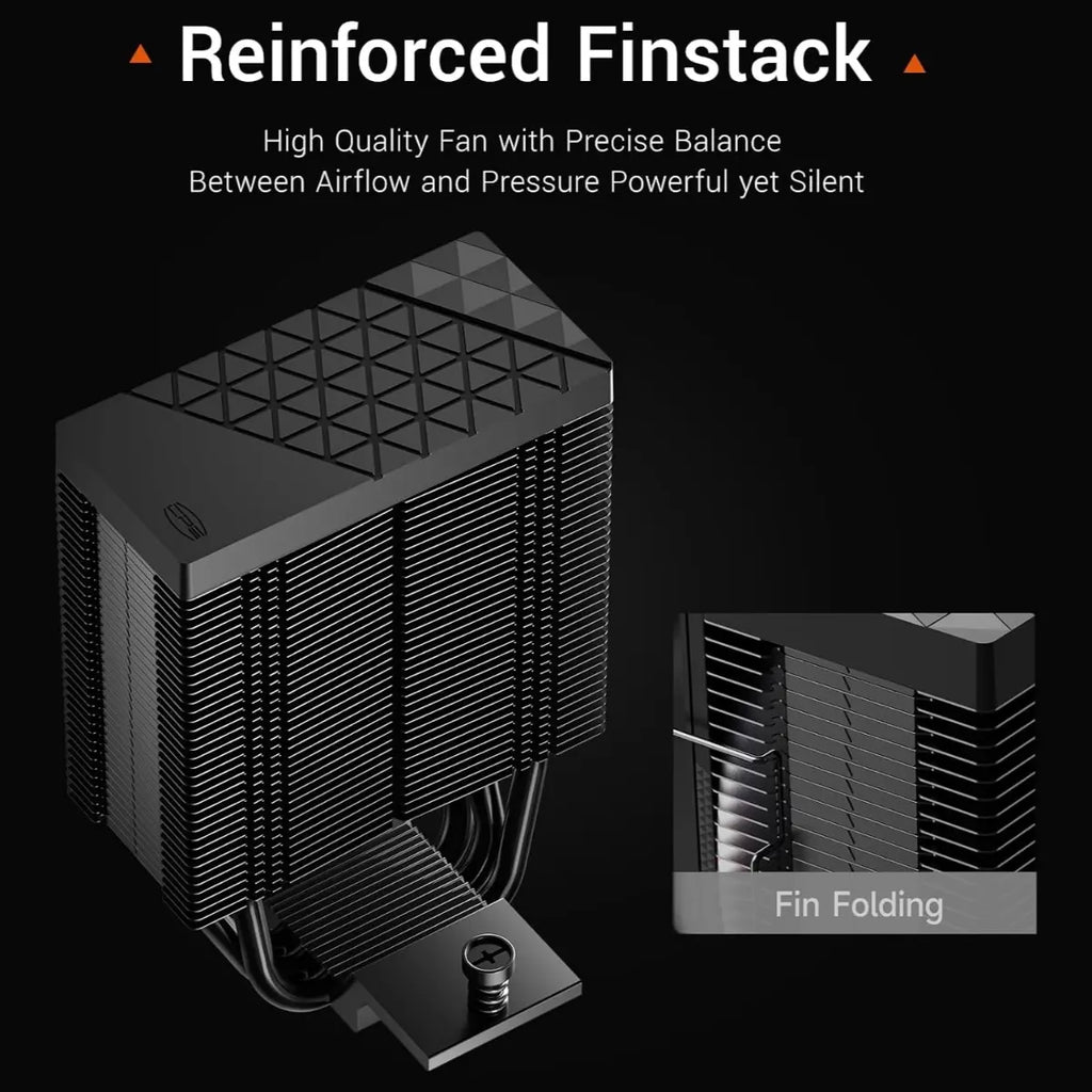 PCCOOLER CPS R300 ARGB Air CPU Cooler, 3x6mm Direct-Contact Copper Heatpipes, 92mm PWM Hydraulic Bearing Fan 800-2200RPM, 150W TDP, for AMD AM4 and AM5 and Intel LGA 115X and 1200 and 1700 and 18XX, Black