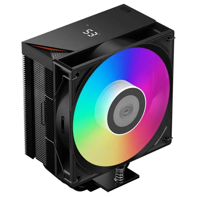 PCCOOLER CPS RT500 Digital ARGB BK CPU Air Cooler, Digital Display, 4/5/6 Heat Pipes, Quiet Tower Cooler, Intel LGA 115X/1200/1700/1851 and AMD AM4/AM5