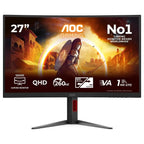 AOC CQ27G4Z2 27 Inch QHD Curved Dual Mode Gaming Monitor, QHD 260Hz, HD 400Hz, 1ms GtG Fast VA, HDR400, FreeSync Premium, Height Adjustable