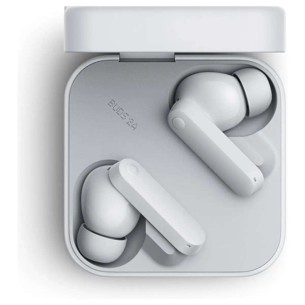 CMF By Nothing Buds 2A Wireless Earbuds, 42dB Hybrid ANC, 12.4mm Dynamic Driver, 4 Mics Clear Call, Light Gray