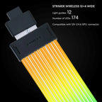 Lian Li Strimer Wireless 16-12 12V-2x6 Pin ARGB Cable | Wireless Management | PW16-121W
