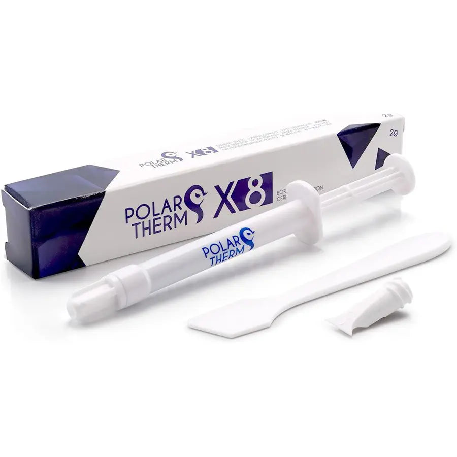 Thermal Grizzly Polartherm X-8 CPU Thermal Paste 2g, High Thermal Conductivity, Non-Conductive, Long Durability, With Spatula