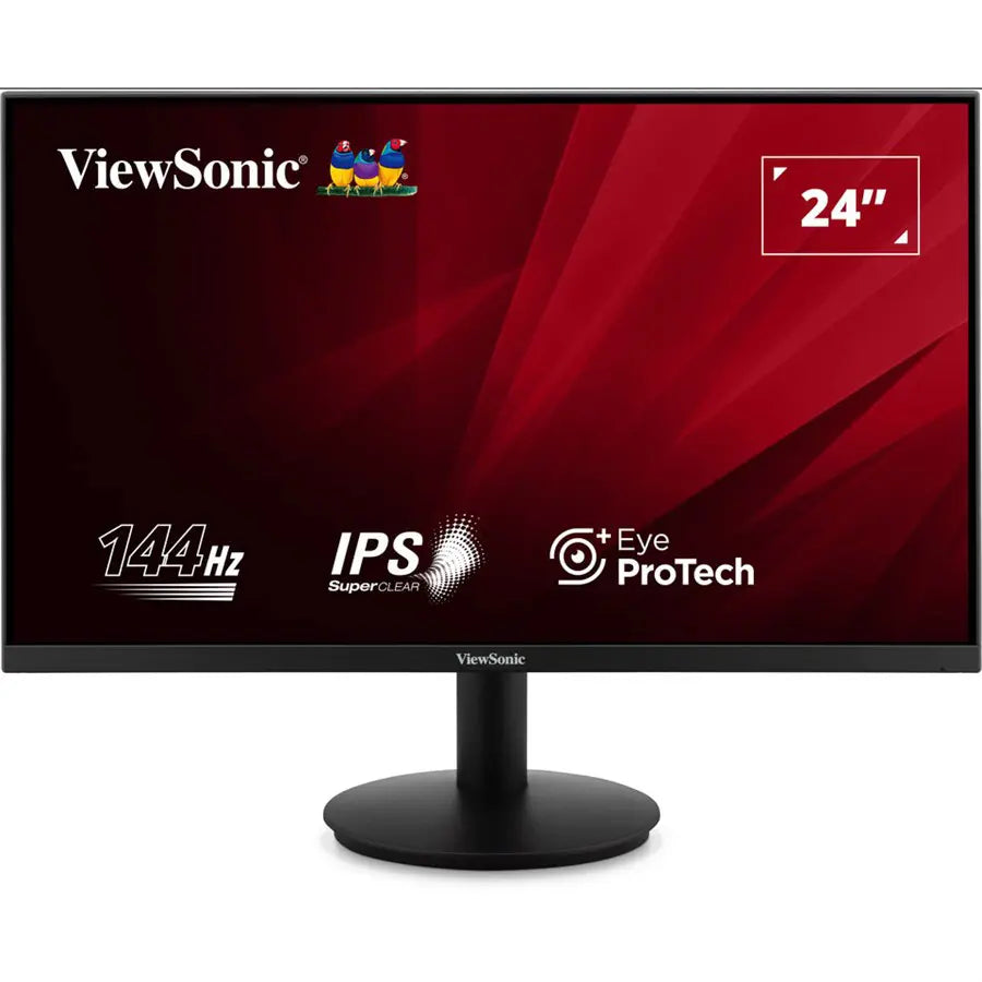 ViewSonic VA24G1-H 24' Full HD 144Hz Monitor, IPS, 1ms, Variable Refresh Rate, Eye ProTech+, HDMI VGA