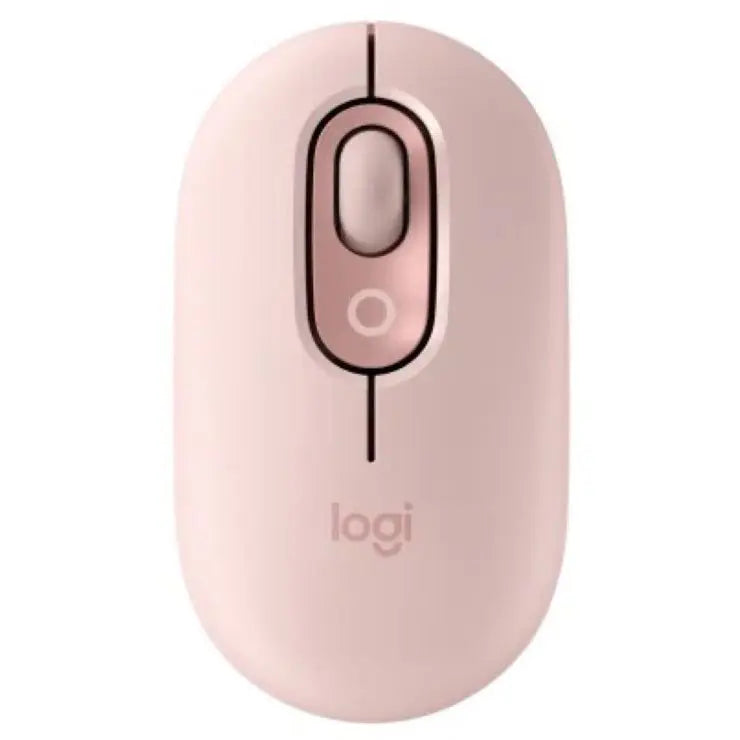 Logitech POP Mouse Wireless Mouse, High Precision Optical Tracking, 1000-4000 DPI, 4 Buttons, Multi-Device 3 Easy-Switch, Rose 910-007402