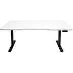 MXG DMD-01 Dual-Motor Motorized Sit-Stand Gaming Desk 4.5ft x 2ft 0.75 Inches Thick Matte White