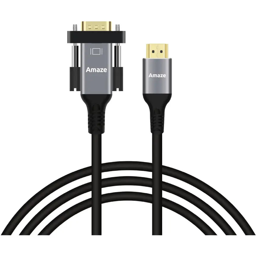 AMAZE HDMI To VGA Cable A825, 1920 x 1080 60Hz, 2 Meter