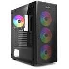 Thunder Talon TGC-2124 ATX PC Case, Mesh Front Panel, 3x ARGB Fans, 360mm Front Radiator Support
