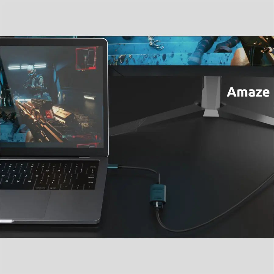 AMAZE Type-C to HDMI Adapter A130 8K@60Hz Output Aluminum Alloy Build for USB-C Devices