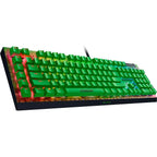 Razer BlackWidow V4 X Full Size Wired Mechanical Gaming Keyboard, Razer Green Clicky Switches, Chroma RGB, 6 Macro Keys, Minecraft Edition