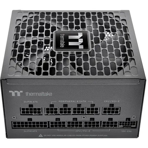Thermaltake Toughpower PT 1000W Power Supply, 80 Plus Platinum, ATX 3.1, Full Modular, 600W 12V-2x6 Connector