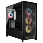 Corsair FRAME 5000D RS ARGB PC Case High-Airflow Mid-Tower ATX, 4x RS140 ARGB Fans, Triple 360mm Radiator Support, GPU Anti-Sag Arm, Black
