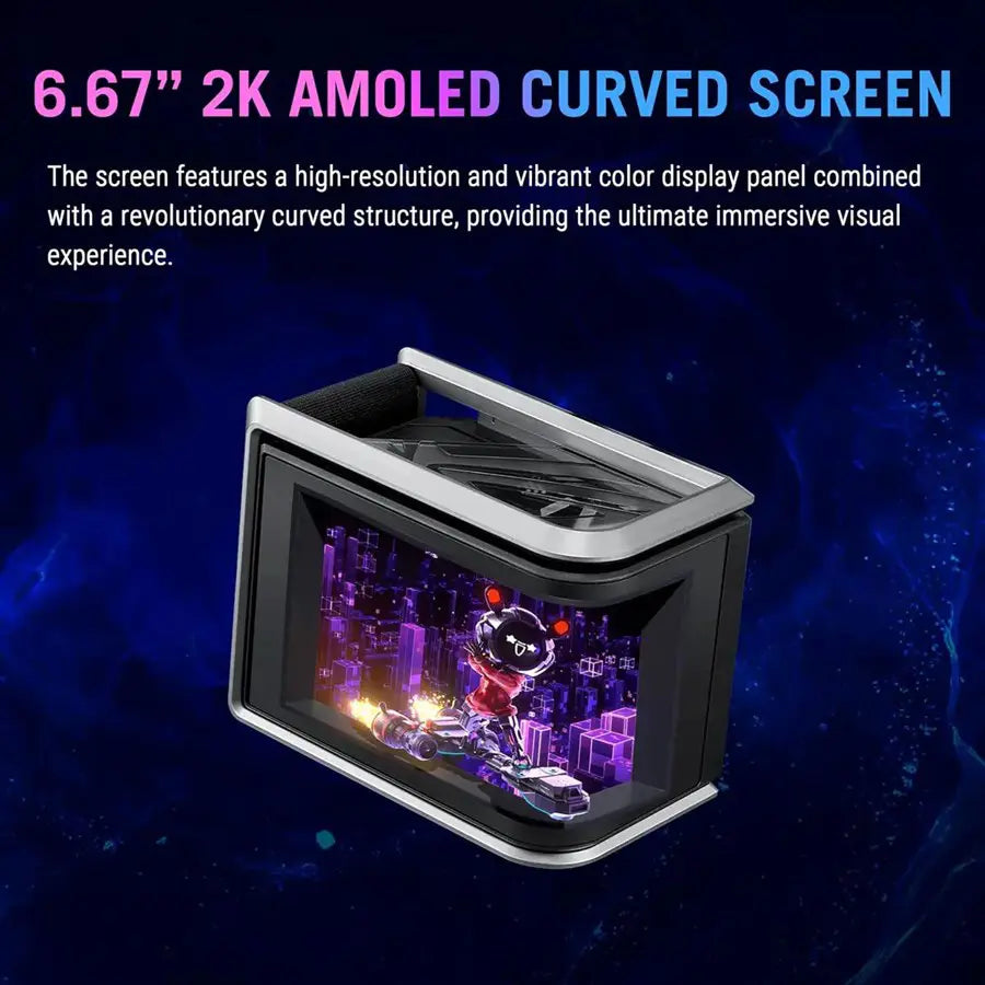 Asus ROG Ryuo IV SLC 360 ARGB Liquid CPU Cooler, 6.67' AMOLED Display, 360mm Radiator, 3x 120mm ARGB Fans, Black
