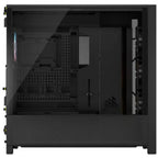 Corsair FRAME 5000D RS ARGB PC Case High-Airflow Mid-Tower ATX, 4x RS140 ARGB Fans, Triple 360mm Radiator Support, GPU Anti-Sag Arm, Black