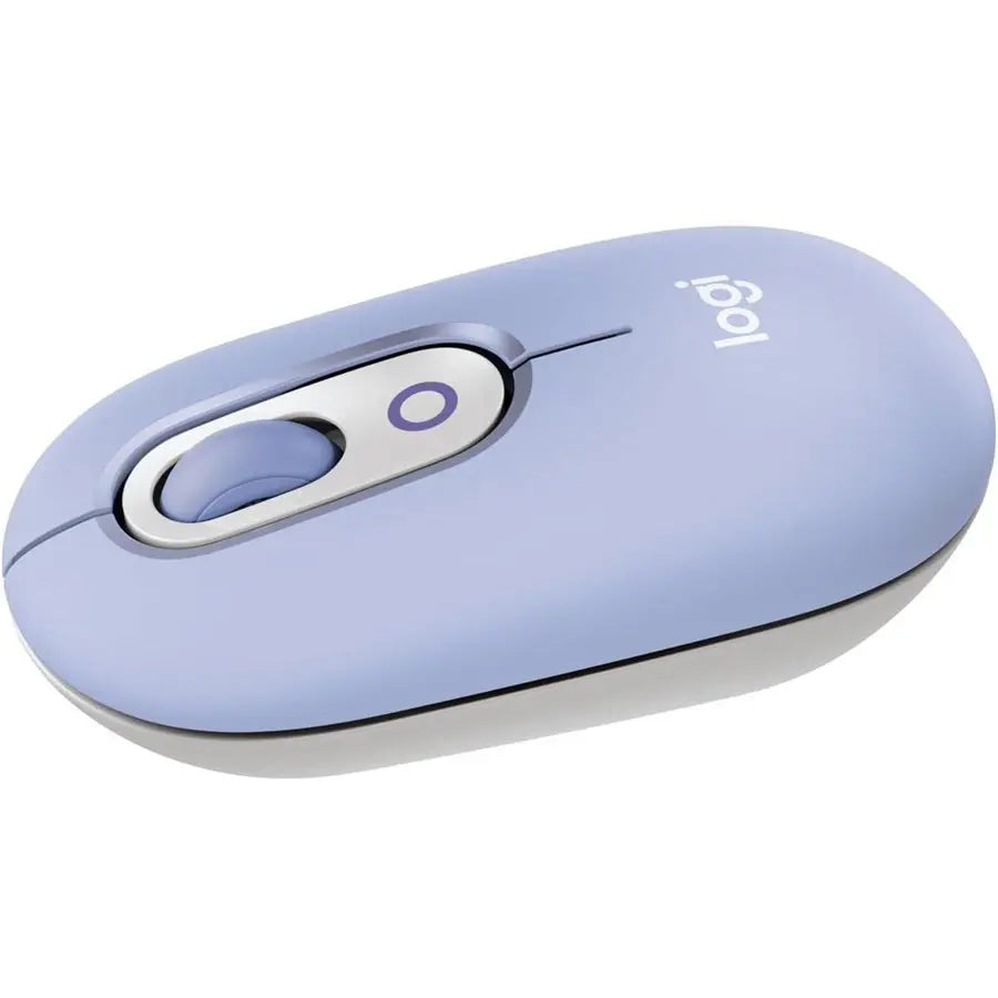 Logitech POP Mouse Wireless Mouse, SilentTouch, Precision and Speed Scroll, Compact Design, Bluetooth, Multi-Device, Lilac, 910-007403