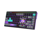 Bloody AT75 Cypher Ghost Mechanical Gaming Keyboard, Alpha Optical Switch, 7 RGB Backlit Effects