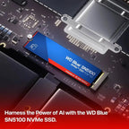 WD Blue SN5100 NVMe SSD 2TB, PCIe Gen4, Read Up To 7100MB/s, M.2 2280