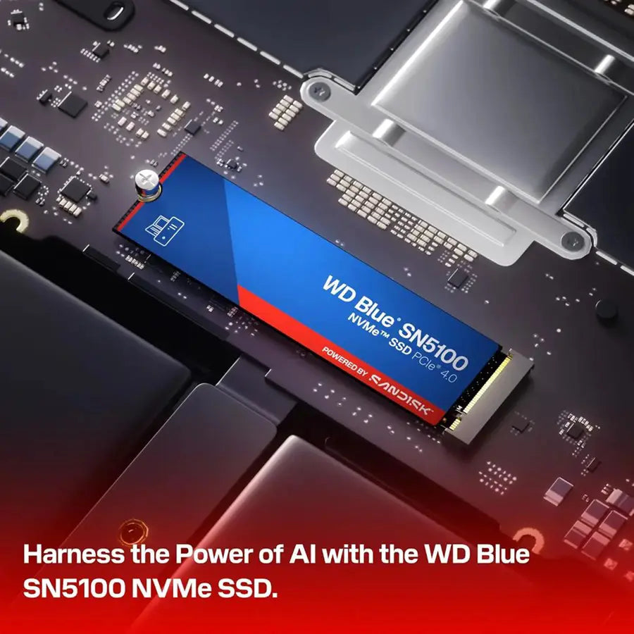 WD Blue SN5100 NVMe SSD 2TB, PCIe Gen4, Read Up To 7100MB/s, M.2 2280