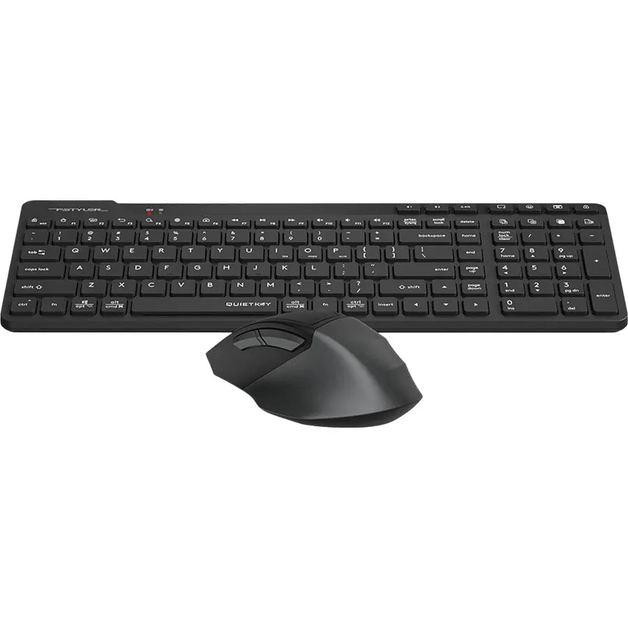 A4Tech FB2800C Air2 Desktop Set, Bluetooth And 2.4GHz, Quiet Key Keyboard, 8 Smart Hotkeys, Black