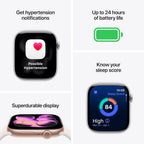 Apple Watch Series 11 GPS 46mm Smartwatch Jet Black Aluminum Case, Black Sport Band M/L, Always-On Display, Sleep Score, Fitness Tracker, Water Resistant
