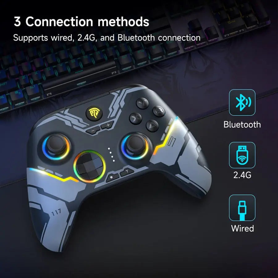 EasySMX X15 RGB Controller, Hall Trigger, Hall Joystick, 1000mAh Battery, Multiplatform, Wukong Limited Edition