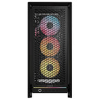 Corsair FRAME 5000D RS ARGB PC Case High-Airflow Mid-Tower ATX, 4x RS140 ARGB Fans, Triple 360mm Radiator Support, GPU Anti-Sag Arm, Black