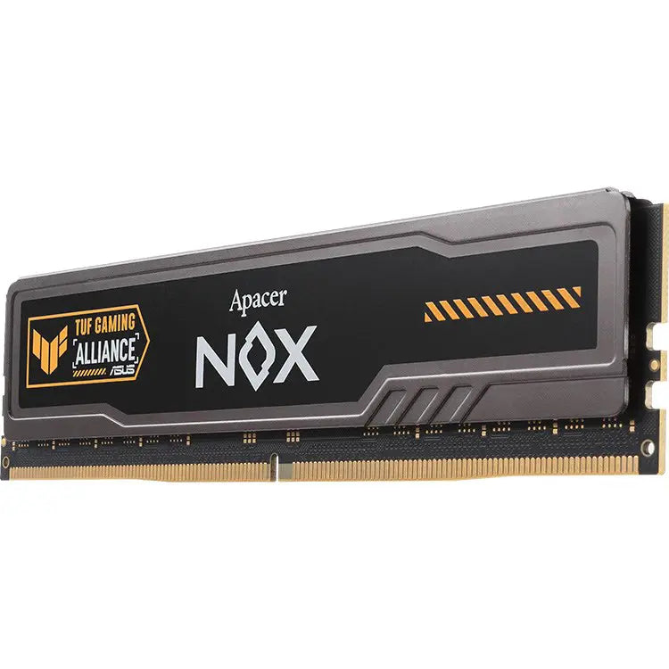 Apacer NOX TUF Gaming Alliance DDR5 Desktop Memory Module, 16GBx1, 5200MHz, CL40-40-40-80, 1.25V, AH5U16G52C522UTAA-1, Black