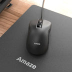 Amaze Probus A702 Wired Mouse, 1200 DPI, 3D Function Buttons, Silent Touch, Ergonomic Easy-Grip Design, Lightweight, Black