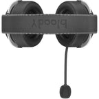 Bloody MR590 Gaming Wireless Headset, 2.4G + BT 5.3, M.O.C.I. Dome Tech, 60H Playtime, Dual ENC Mic, Detachable Boom Mic, 7-Color Backlit, Sports Black
