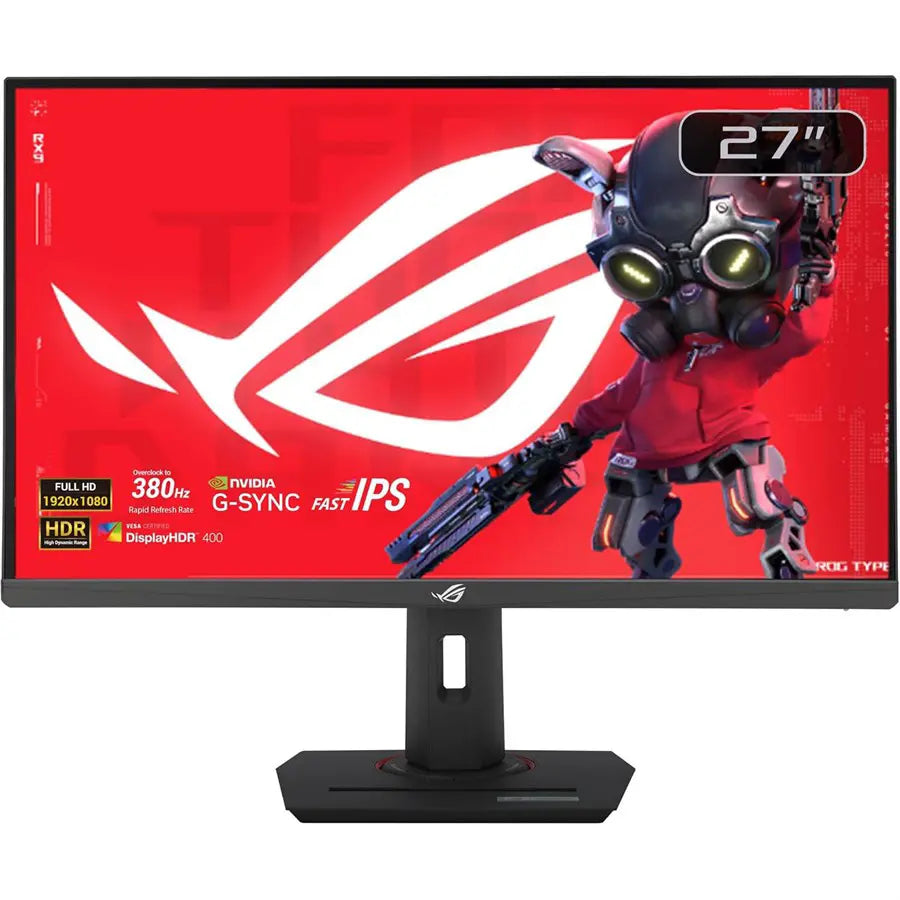 ASUS ROG Strix XG279CNS Gaming Monitor, 27" Fast IPS FHD 1920×1080, Up to 380 Hz OC, 0.3 ms GTG, ELMB Sync & Adaptive-Sync (G-SYNC/FreeSync Premium), DisplayHDR 400, USB-C
