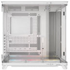 Corsair AIR 5400 RS-R ARGB Computer Case, Triple Chamber, 3x RS-R 120mm Fans, Up To 360mm Radiator, Tempered Glass, White