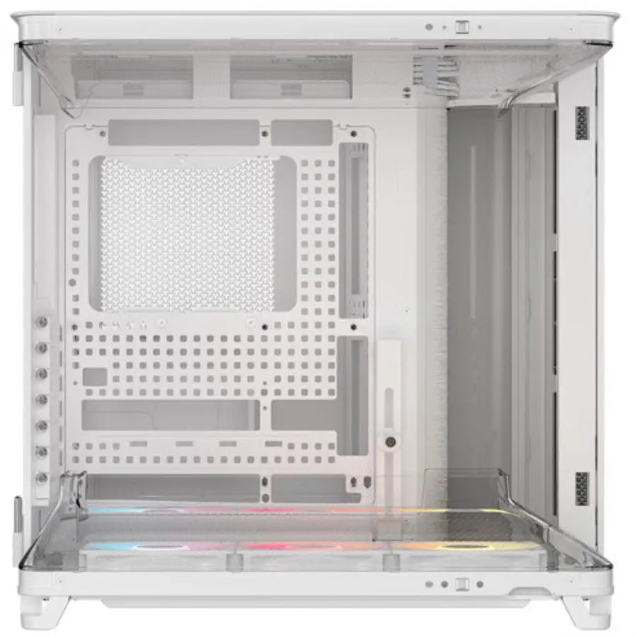 Corsair AIR 5400 RS-R ARGB Computer Case, Triple Chamber, 3x RS-R 120mm Fans, Up To 360mm Radiator, Tempered Glass, White