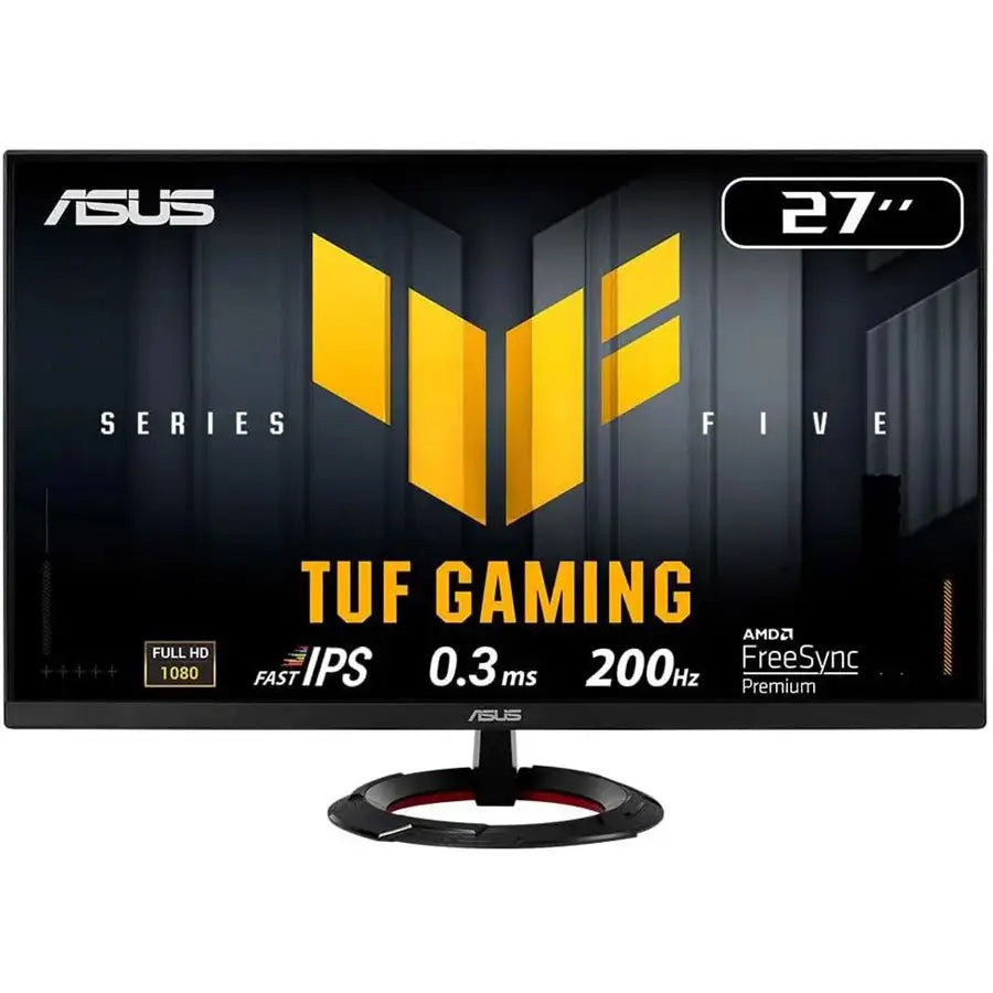 Asus TUF Gaming Series 5 VG279Q5R Gaming Monitor, 27-inch Full HD 1920x1080, 200Hz, Fast IPS, 0.3ms GTG, FreeSync Premium, Black