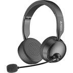 A4Tech BH235 Wireless Headset, Bluetooth 5.3, 55H Playtime, Noise-Cancelling Mic, 40mm Speaker Unit, 90 Degree Flat Foldable, Black