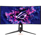 Asus ROG Swift OLED PG34WCDM 34' Ultrawide 800R Curved Gaming Monitor - 21:9 (3440 x 1440), 240Hz, 0.03ms, G-SYNC Compatible, Custom Heatsink, Uniform Brightness, Smart KVM, USB-C 90W PD, 1300nits