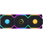 Lian Li 120mm UNI FAN SL Wireless LCD ARGB Case Fan (Black, 3-Pack) 12SLLCD1W3B