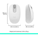 Logitech M196 Bluetooth Wireless Mouse | Compact Portable | White