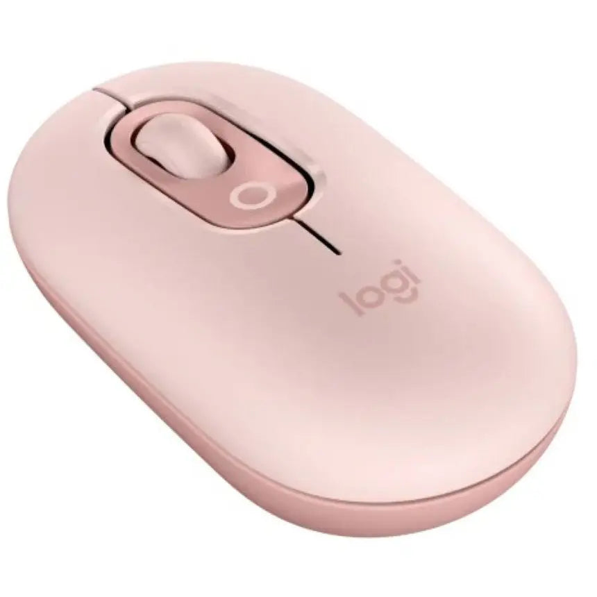 Logitech POP Mouse Wireless Mouse, High Precision Optical Tracking, 1000-4000 DPI, 4 Buttons, Multi-Device 3 Easy-Switch, Rose 910-007402